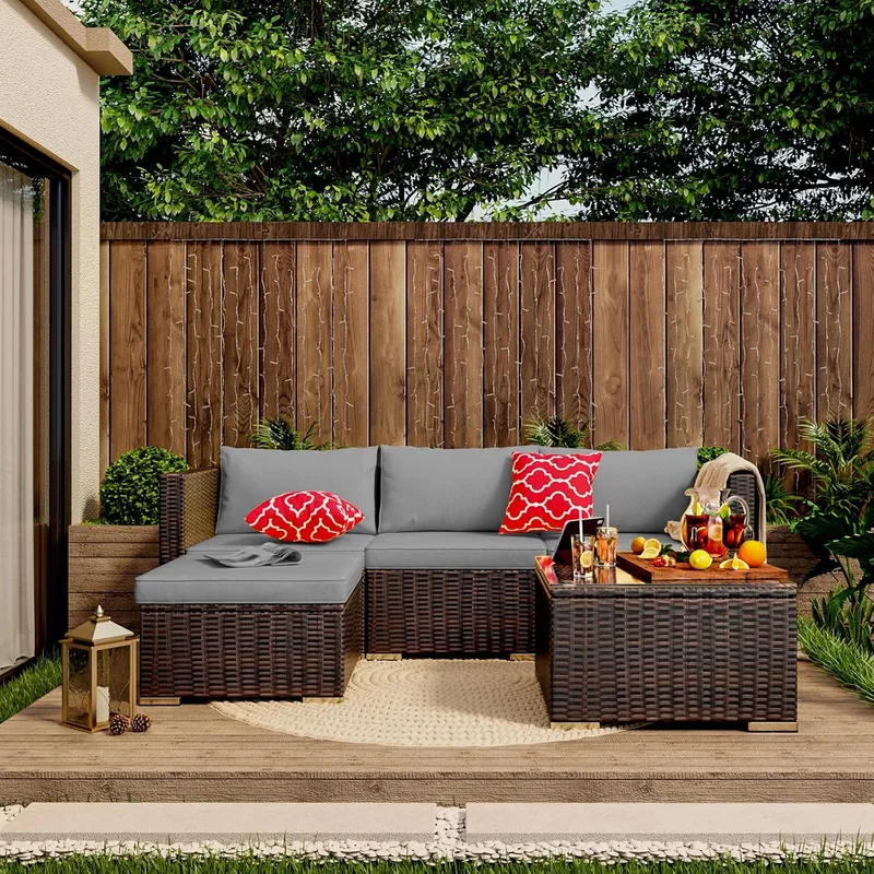 Qsun Outdoor Patio Sofa Set